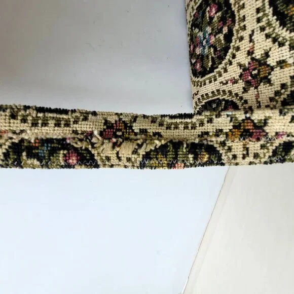 Vintage 60s/70s floral designed Tapestry fabric handbag - Picture 11 of 11